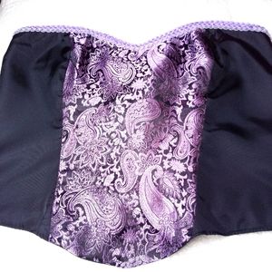 Handmade Corset GORGEOUS Purple Paisley